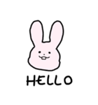 かわいげのあるうさぎさん（個別スタンプ：1）