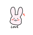 かわいげのあるうさぎさん（個別スタンプ：3）