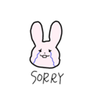 かわいげのあるうさぎさん（個別スタンプ：7）
