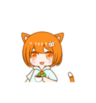 小阿橘貓orange（個別スタンプ：16）