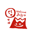 子宝・安産祈願の赤富士（個別スタンプ：3）