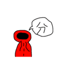 赤色パーカーのスタンプ-2（個別スタンプ：40）