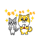 犬と猫・しば×ねこスタンプ（個別スタンプ：18）