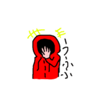 赤色パーカーのスタンプ-1（個別スタンプ：4）