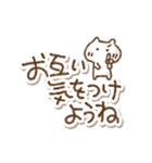 でか文字あいさつ落書きねこ（個別スタンプ：28）