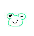 バカが描くカエル（個別スタンプ：1）