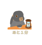 たれみみ黒うさぎと過ごす毎日（個別スタンプ：12）