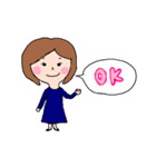 何かと使えそうな女子のスタンプ（個別スタンプ：1）