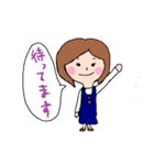 何かと使えそうな女子のスタンプ（個別スタンプ：4）