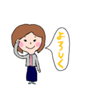何かと使えそうな女子のスタンプ（個別スタンプ：20）