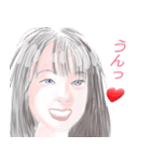 リアクションいろいろ少女（個別スタンプ：6）