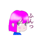 リアクションいろいろ少女（個別スタンプ：16）