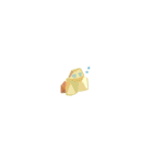 浮かぶ青いバケツ（個別スタンプ：2）