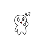 少し煽ってくるスタンプ白いアホ(多分1)（個別スタンプ：2）