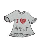 外国の方が着てそうなTシャツスタンプ（個別スタンプ：1）