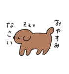 [挨拶]トイプードル（個別スタンプ：4）