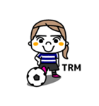 サッカー女子（個別スタンプ：2）