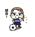 サッカー女子（個別スタンプ：3）