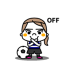 サッカー女子（個別スタンプ：4）