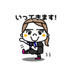 サッカー女子（個別スタンプ：9）