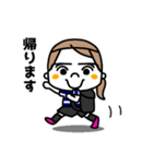 サッカー女子（個別スタンプ：15）