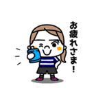 サッカー女子（個別スタンプ：23）