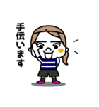 サッカー女子（個別スタンプ：24）