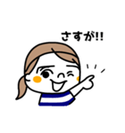 サッカー女子（個別スタンプ：27）