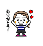 サッカー女子（個別スタンプ：30）