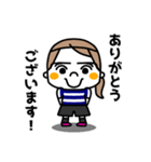 サッカー女子（個別スタンプ：31）