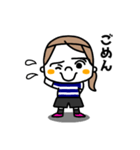 サッカー女子（個別スタンプ：33）