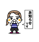 サッカー女子（個別スタンプ：38）