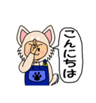 ★犬☆チワワちゃん★手話＋あいさつ☆（個別スタンプ：3）