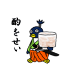 江戸っ子ペンギン侍（個別スタンプ：24）