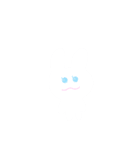 しろいうさぎとなにか。（個別スタンプ：1）