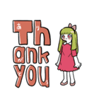 女の子と米と猫。もう第二弾。（個別スタンプ：8）
