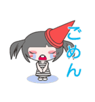 シュール系女子もに。（個別スタンプ：11）