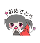 シュール系女子もに。（個別スタンプ：12）