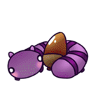 紫芋虫イモン秋冬（個別スタンプ：3）