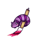 紫芋虫イモン秋冬（個別スタンプ：13）