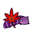 紫芋虫イモン秋冬（個別スタンプ：17）