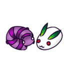 紫芋虫イモン秋冬（個別スタンプ：21）