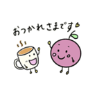 りんごちゃんのよく使うあいさつ（個別スタンプ：4）