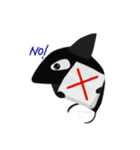 シャチの日常会話LINEスタンプ（個別スタンプ：14）