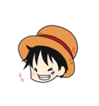 ONE PIECE × 絵梨々のゆるっとスタンプ。（個別スタンプ：3）