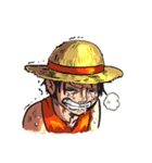 ONE PIECE 燃え上がるメリー号スタンプ（個別スタンプ：15）