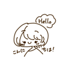 ショートヘアの女の子1（個別スタンプ：1）