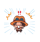 【エースがいっぱい！！】ONE PIECE（個別スタンプ：4）