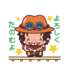 【エースがいっぱい！！】ONE PIECE（個別スタンプ：34）