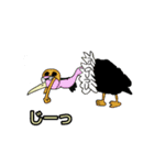 7歳の女児が描いた ONE PIECE動物シリーズ（個別スタンプ：8）